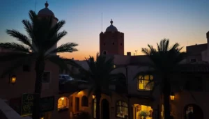 Tourists exploring the narrow alleys and traditional buildings of Al Fahidi Historical Neighborhood in Dubai, discovering hidden cultural gems