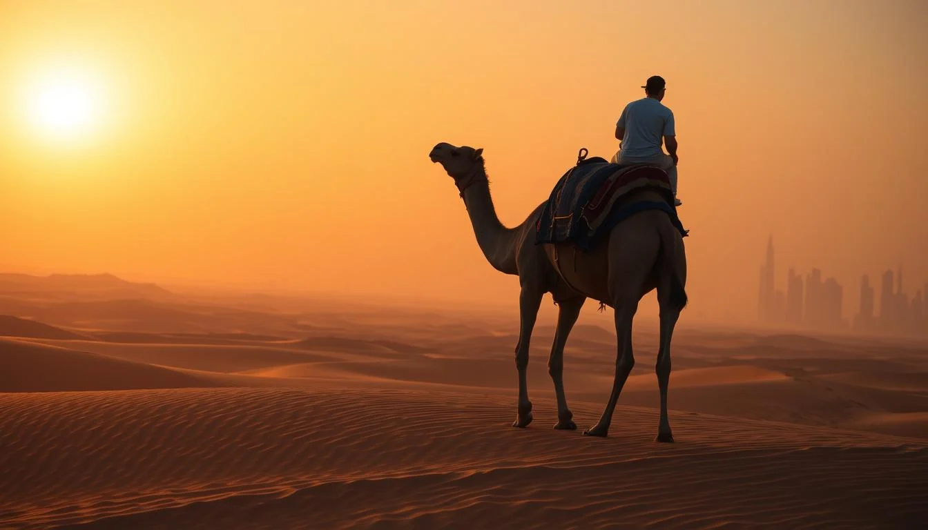 Experience the Magic of a Dubai Sunset Camel Ride