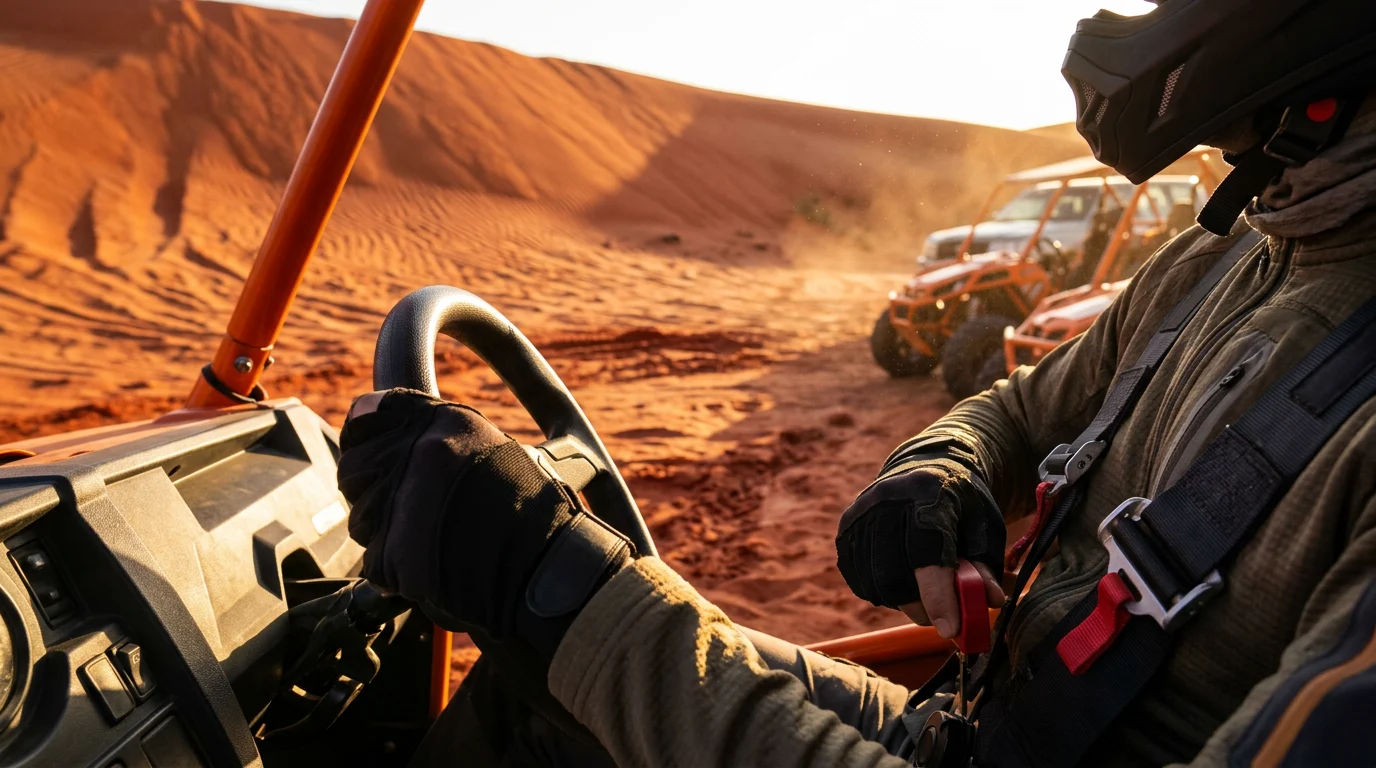 Lahbab Red Dunes at Desert Buggy Rental Dubai