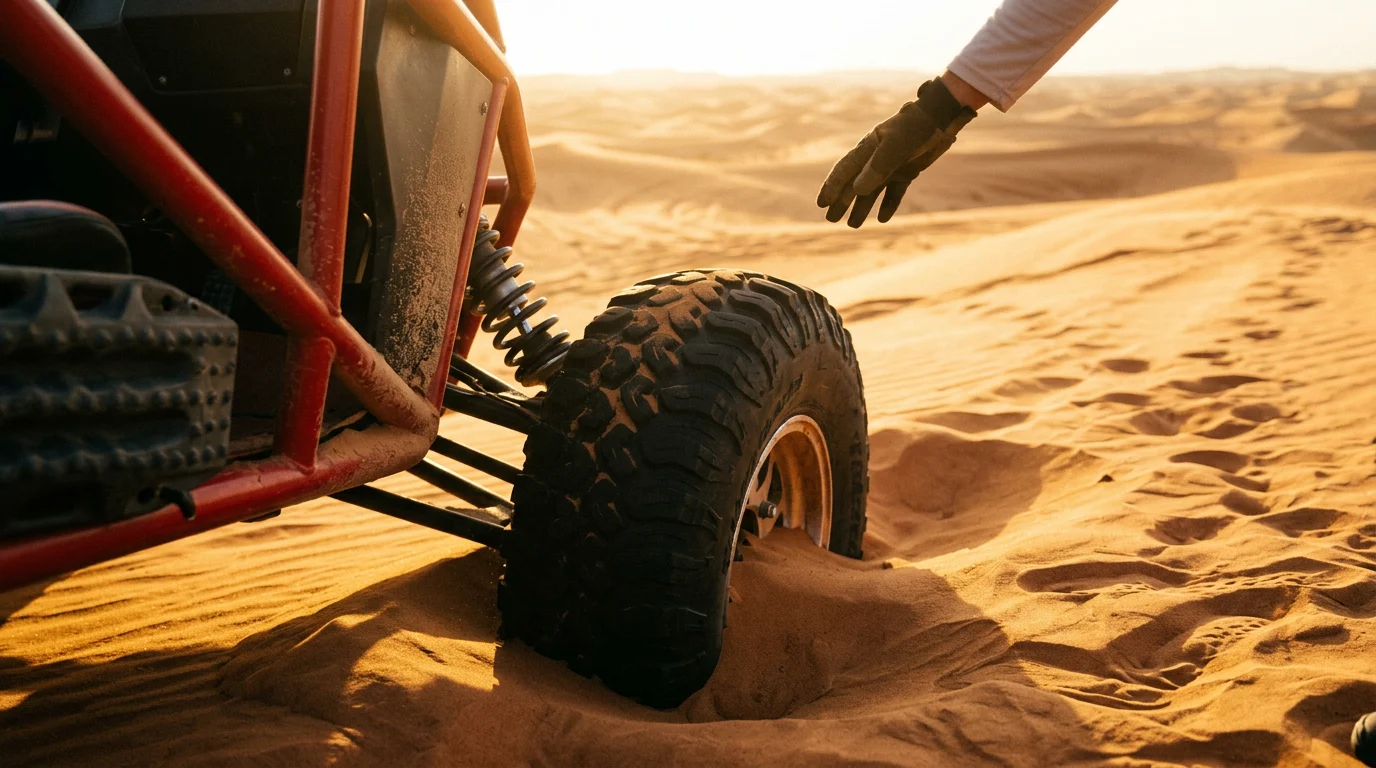 Lahbab Red Dunes at Desert Buggy Rental Dubai